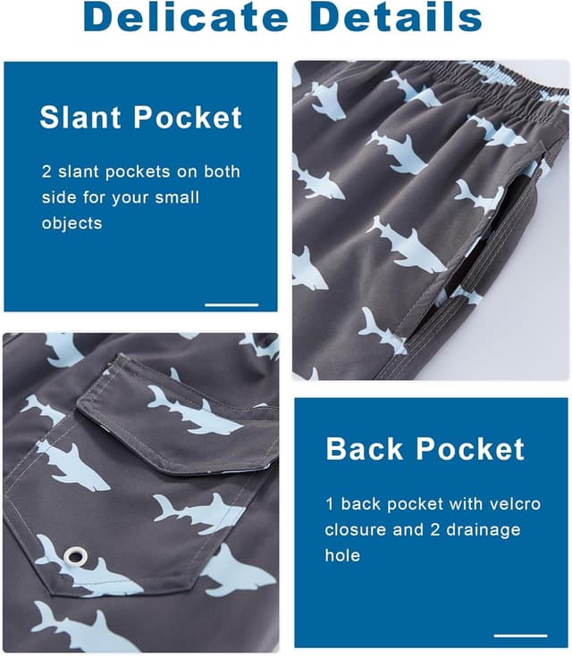 Detalle 2 de APTRO Men’s 9" Quick-Dry Swim Trunks (Big & Tall) with UPF 50+ and Mesh Liner