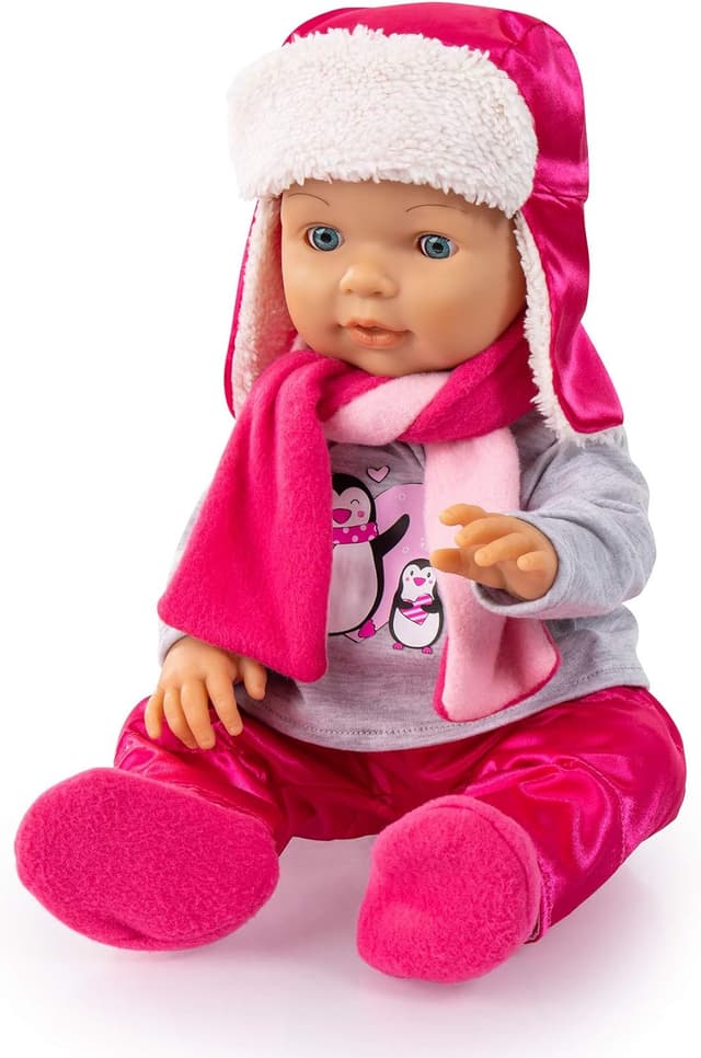 Detalle de Tenue pour poupon Bayer Design 84613AA (40 à 46 cm) : robe de poupée, combinaison et accessoires