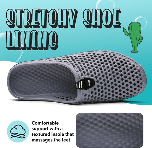 Detalle 2 de SAGUARO chaussons de jardin anti-dérapants, respirants et à drainage (36 à 45)