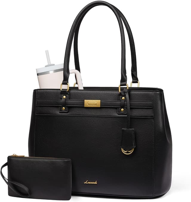 Detalle de LOVEVOOK Damen Handtasche/Business Shopper für bis zu 15,6 Zoll – große Laptoptasche