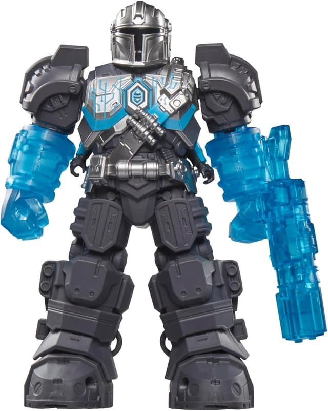 Detalle de Star Wars Hasbro Epic World of Action Mech Force Suit ispirato a Il Mandaloriano (action figure da 10 cm)