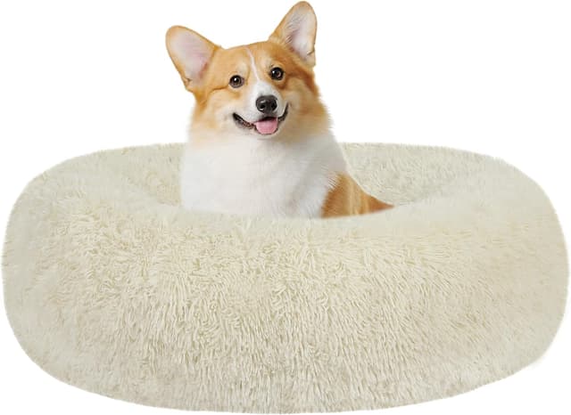 Detalle de HMTOPE Donut Hundebett 70 cm Ø Beige