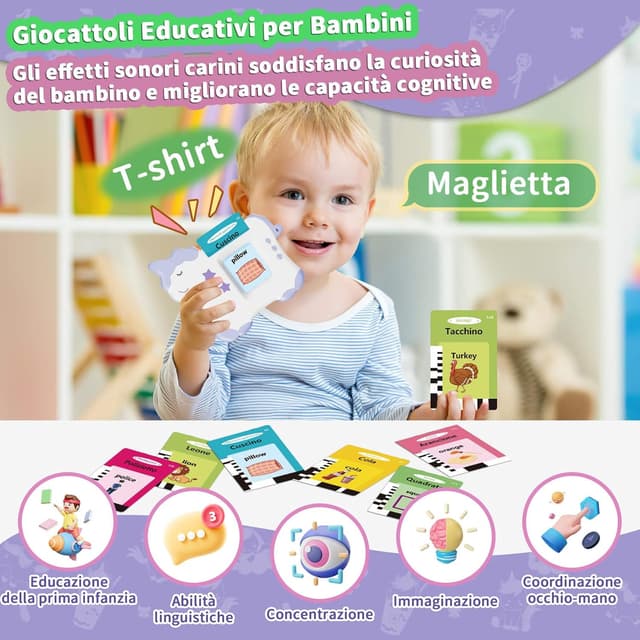 Thumbnail 2 de Flashcards Parlanti Montessori 224 parole per bambini