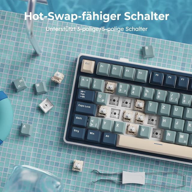 Thumbnail 5 de RK ROYAL KLUDGE R75 mechanische Tastatur 75% ⌨