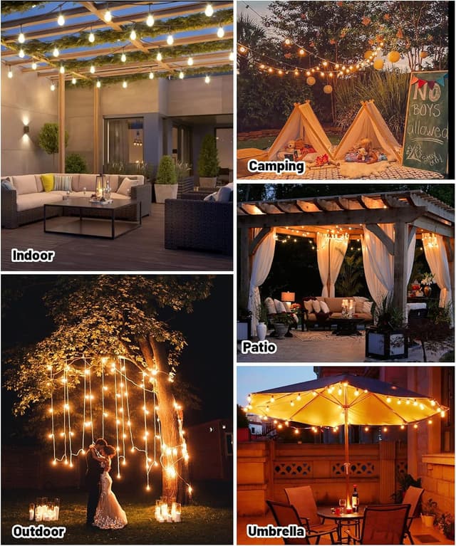 Thumbnail 5 de ULIGHTOWN Solar Festoon Lights Outdoor 14m