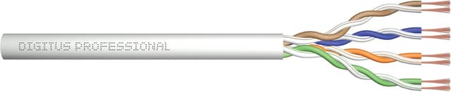 Detalle de Assmann DIGITUS Professional Bulkkabel 305 m UTP CAT 6, halogenfrei – Graues Netzwerkkabel