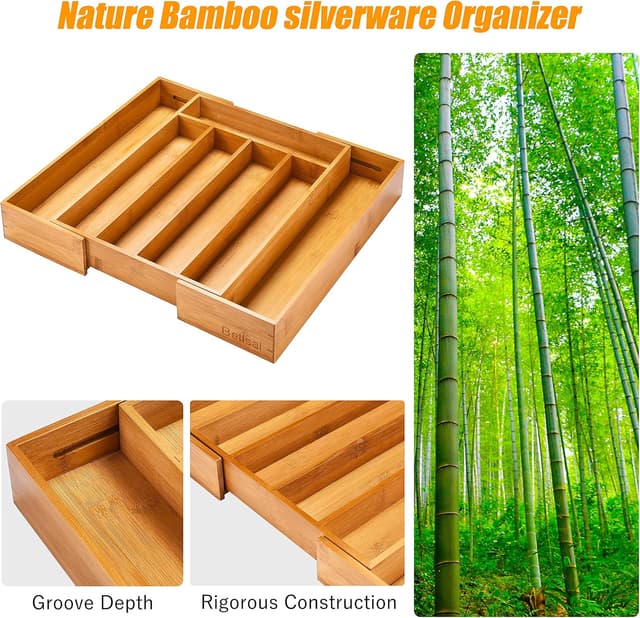 Thumbnail 4 de Bellsal Silverware Organizer 10-15 inch expandable 🍽