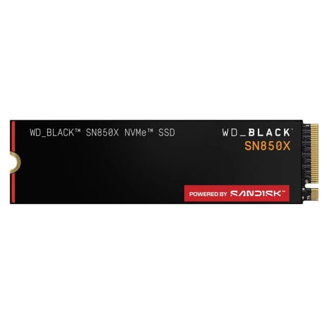 Detalle de SanDisk WD_BLACK SN850X 4TB SSD NVMe M.2 PCIe 4.0 (hasta 7.300 MB/s)