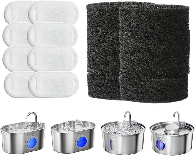 Imagen de Invengo 16er-Pack Filter und Schwämme Katzenbrunnen en OfertitasTOP