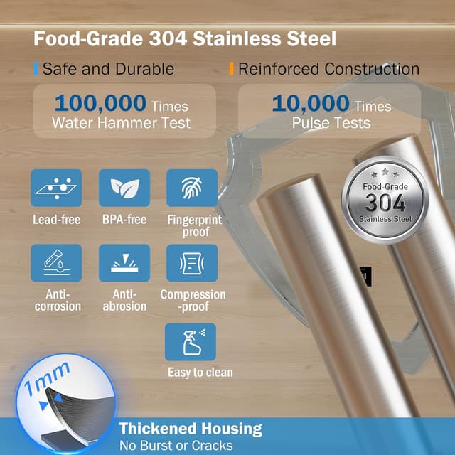 Detalle de FRIZZLIFE UDS99-S filtro acqua da sottolavello 8 stadi