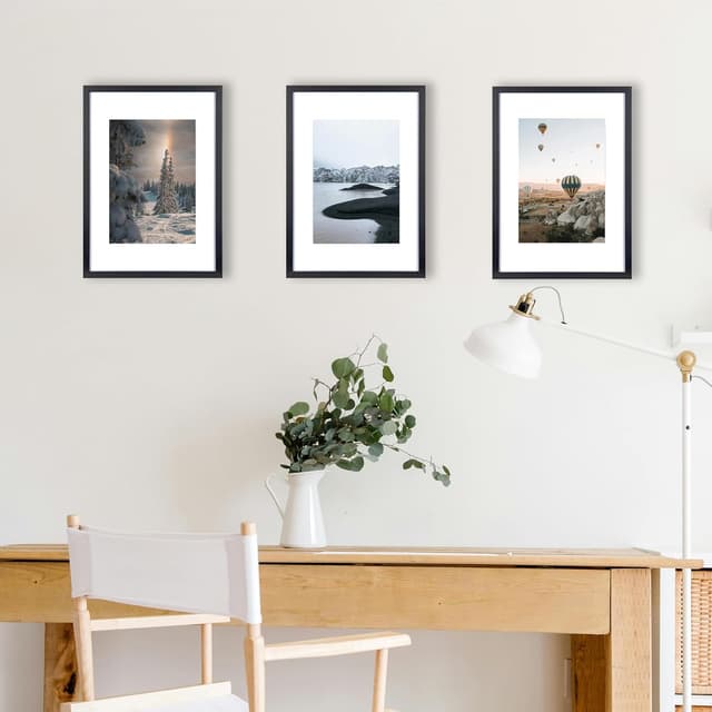 Thumbnail 2 de KaiWIN Black A3 Picture Frame Set 3x 21x30 cm