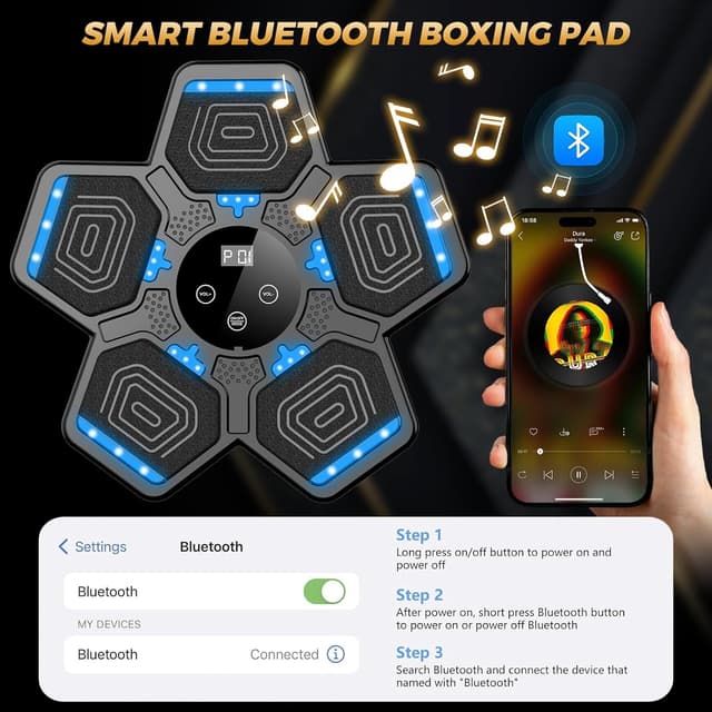 Detalle 2 de LOLBOX 2025 Music Boxing Machine — interactive training 🥊