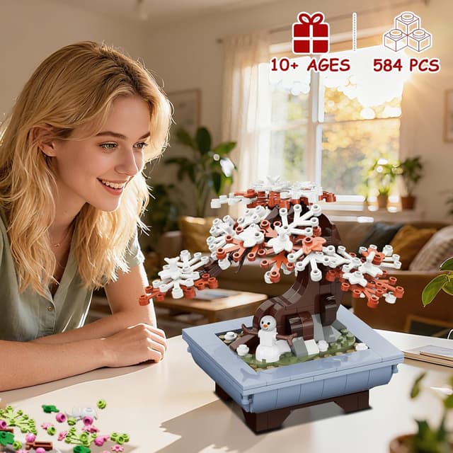 Thumbnail 3 de CUBIMANA Cherry Blossoms Bonsai Set