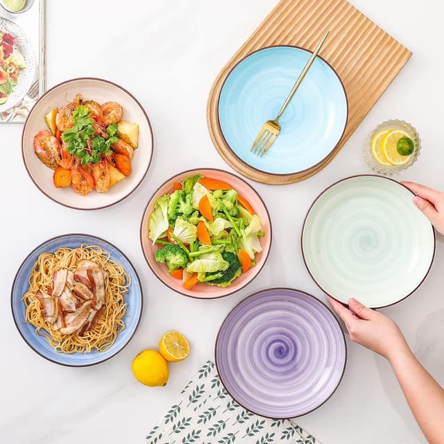 Detalle 2 de KitchenTour Ceramic Pasta Bowls 26 oz set 🍽