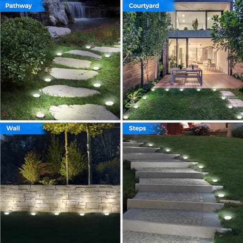 Thumbnail 5 de Peasur 12 Paquetes Luz solar jardín 8 LED