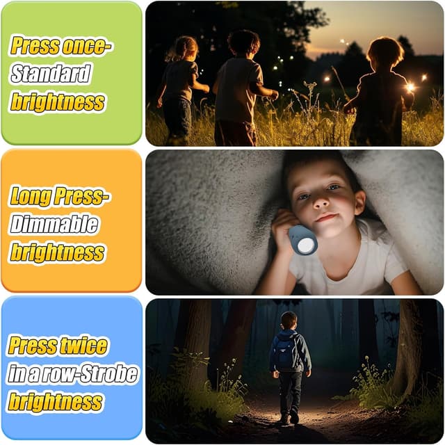 Detalle 2 de ZKLiLi Taschenlampe für Kinder mit 24 Std.