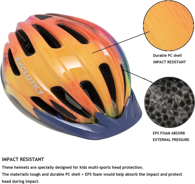 Detalle 2 de Kids bike helmet with LED light 50-57cm