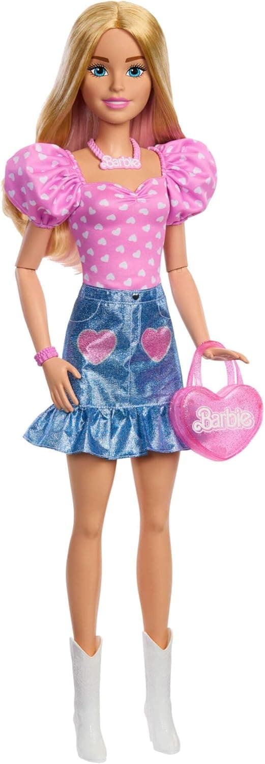 Detalle 2 de Barbie HYT84: Muñeca de moda rubia con ropa intercambiable 🌟