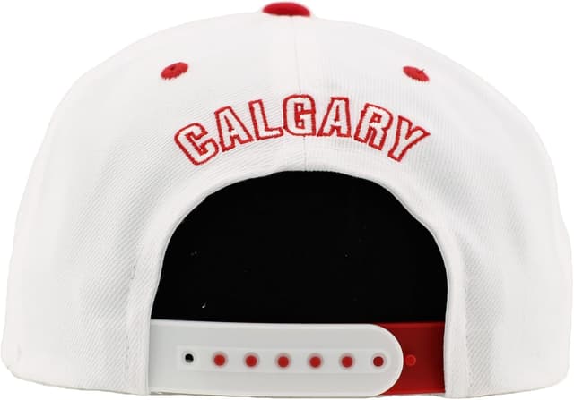 Detalle de ZHATS Calgary Flames Adjustable Snapback Hat (NHL Licensed) Flat Bill