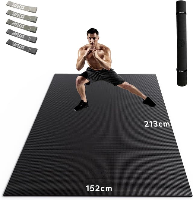 Detalle de HAPBEAR Yogamatte XXL – Breit, rutschfest, 213 cm