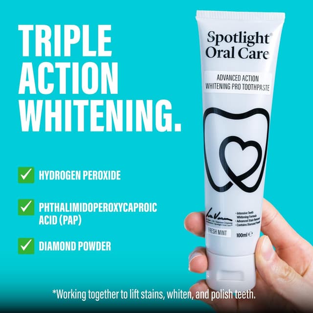 Detalle de Spotlight Oral Care Advanced Action Whitening Pro Toothpaste (Dentist-Developed) – Two Pack