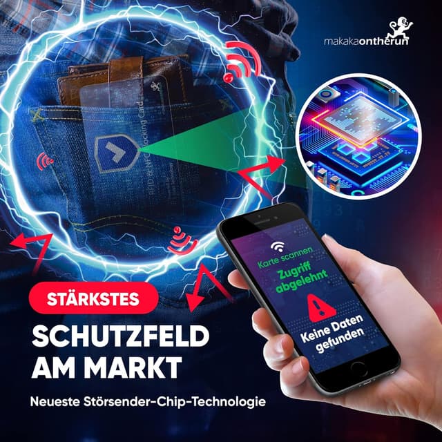 Thumbnail 6 de RFID Blocker Karte 4X von Makaka 0,8 mm