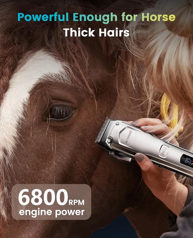 Thumbnail 2 de oneisall Cordless Horse Clippers Ultra Quiet