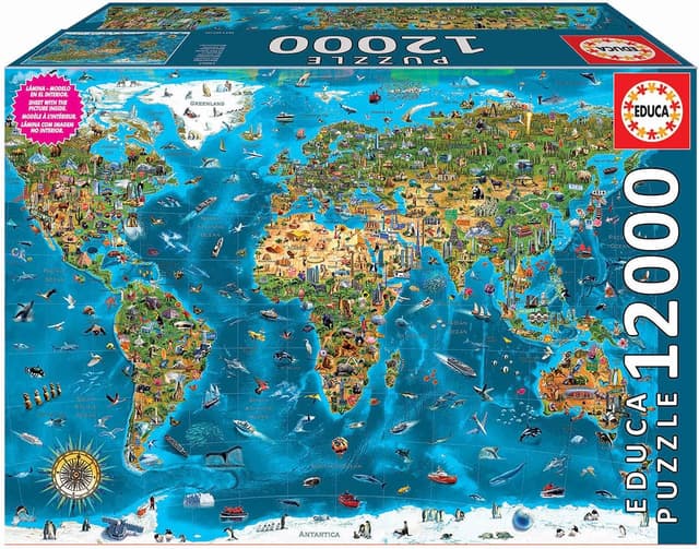Detalle de Educa Puzzle 12000 pièces XXL Monde