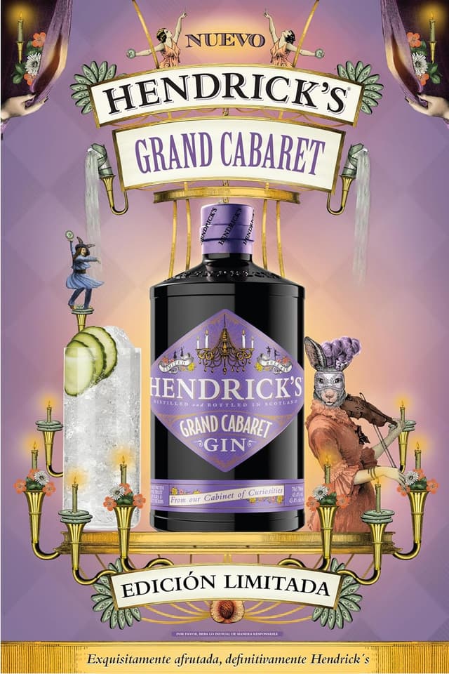 Thumbnail 1 de Hendrick's Grand Cabaret Ginebra 🍸 70 cl