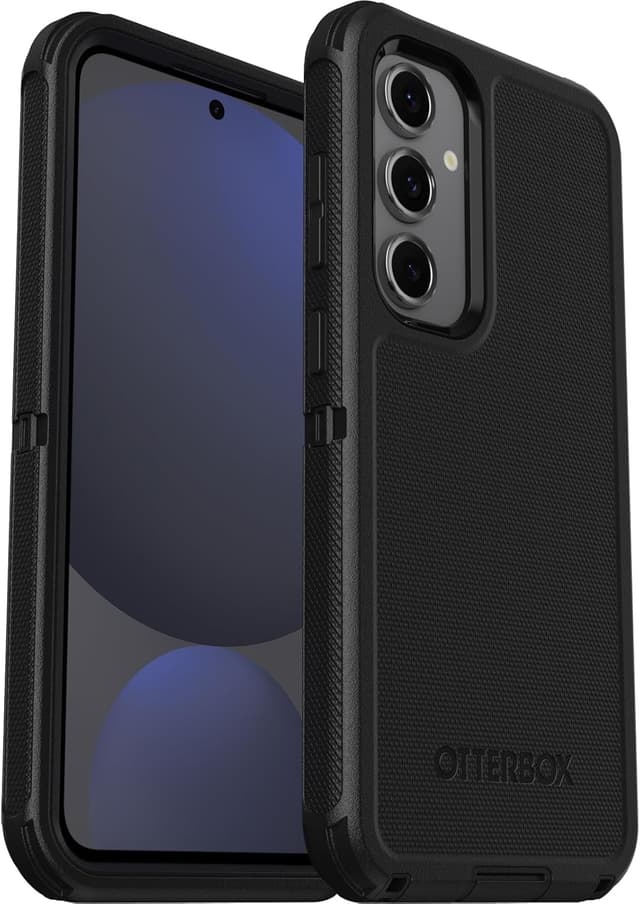 Detalle de Coque OtterBox Defender pour Samsung Galaxy S24 FE – antichoc ultra-robuste, bords surélevés et support anti-chute