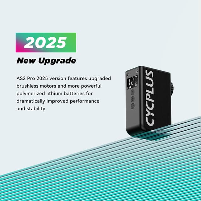 Detalle 2 de CYCPLUS AS2 PRO mini pompa 120 PSI