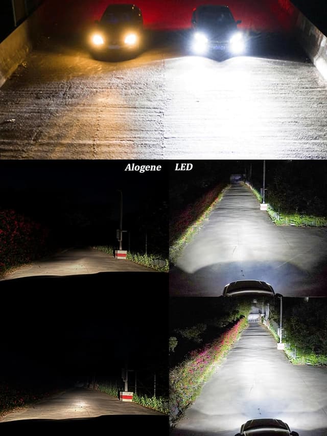 Detalle de XELORD Lampadina LED H11 6500K bianco freddo, plug and play 1:1 (2 pezzi) per fari DC 12V