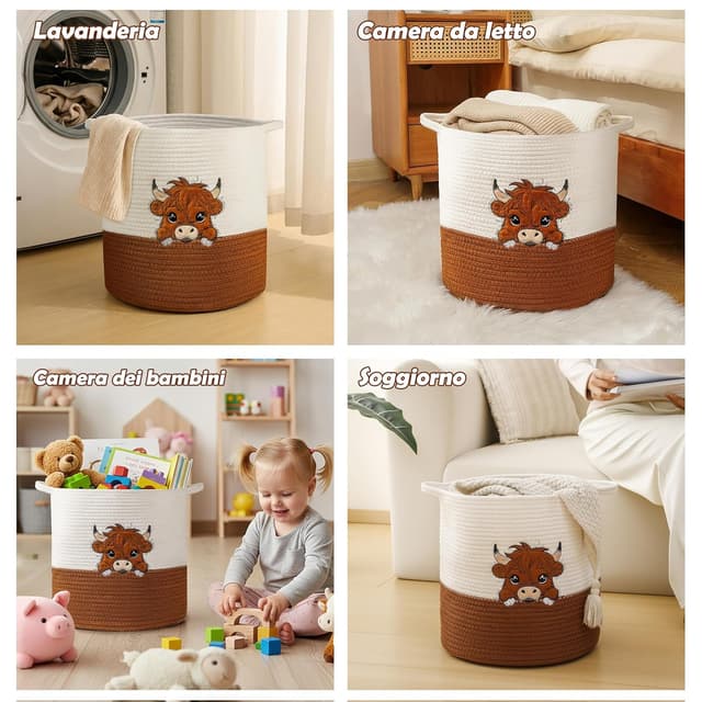 Detalle 1 de Aufbewahrungskorb Wickeltisch 36 x 36 cm