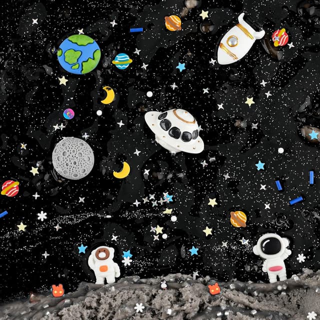 Detalle de LAWOHO 6 Pack Galaxy Slime Kit for Kids – Cloud, Clear & Butter Slimes with Space Add-ins (360ml)