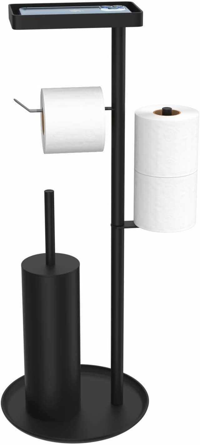 Detalle de Susswiff porta carta igienica nero 2 rotoli