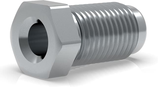 Detalle de Lot de 10 raccords mâles 3/8" x 24 UNF Type F pour tube de frein Ø 4,75 mm (DIN/ISO 1651)