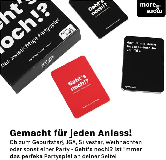 Thumbnail 2 de more is more Geht's noch!? Partyspiel 380 Karten 🎲