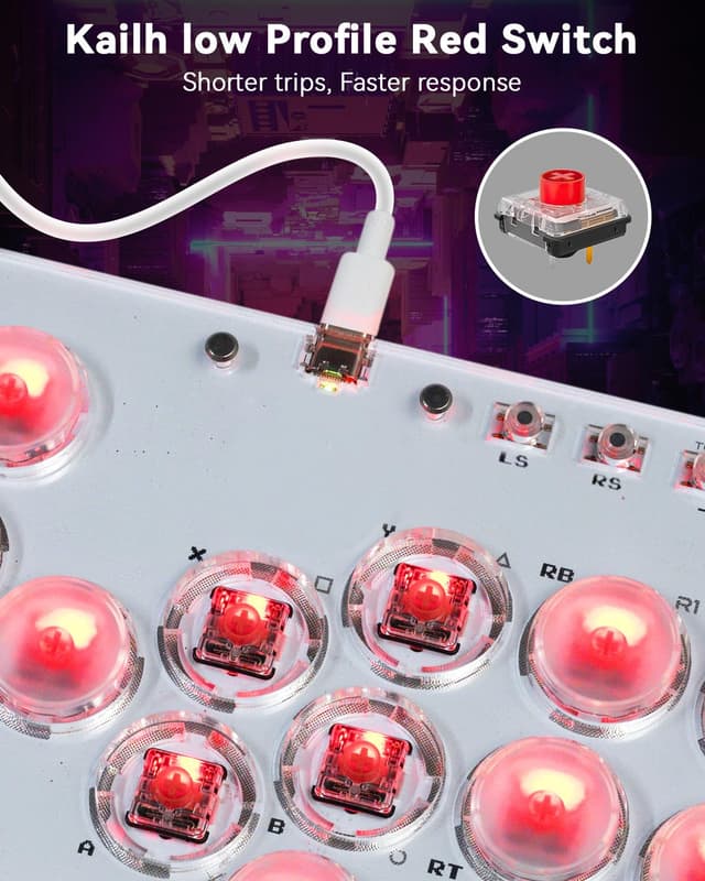 Detalle de Sehawei Haute42 T13 Fight Stick 13 Tasten