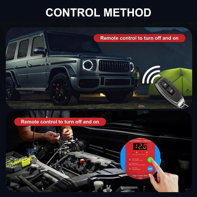 Thumbnail 3 de Mtchavno Disjoncteur de Batterie Télécommandé 12V 240A