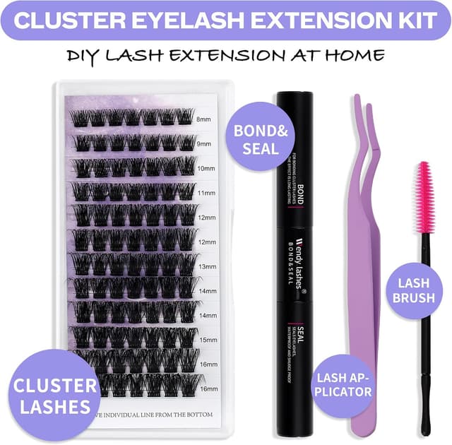 Thumbnail 1 de Kit Pestañas Postizas Individuates D Curl Cluster 8-16mm