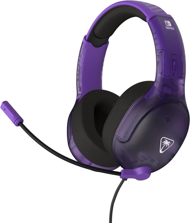 Detalle de Turtle Beach Airlite Fit Fantasma Viola: cuffie cablate per Nintendo Switch con microfono flip-to-mute