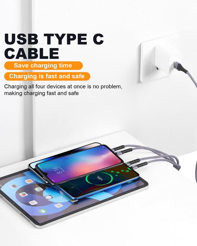 Thumbnail 6 de SIQIWO USB Typ-C Kabel 1,2 m mit QC 3.0