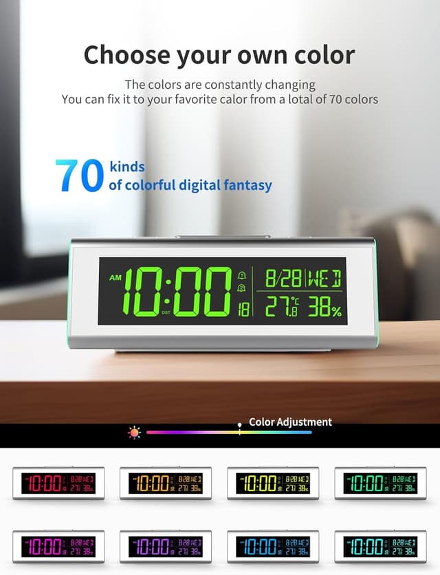 Detalle de KOOKH-CLOCK HD alarm clock with 7.1 in display