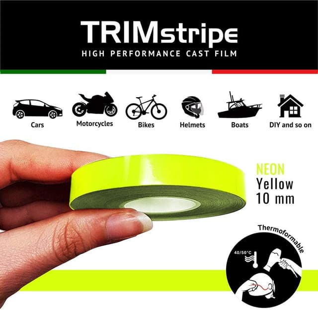 Thumbnail 1 de 4R Quattroerre.it 10502 neon yellow trim strip 10 m