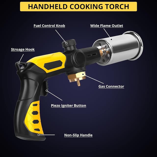 Thumbnail 2 de TBTeek Powerful Cooking Torch 2500°F