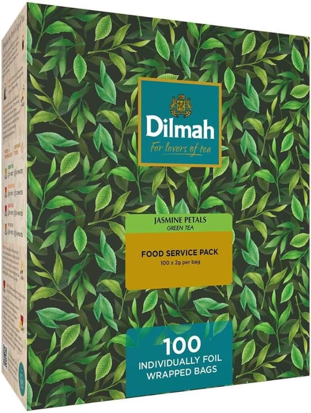 Detalle de Dilmah English Breakfast : 100 sachets de thé noir de Ceylan (cueillis à la main) au Sri Lanka