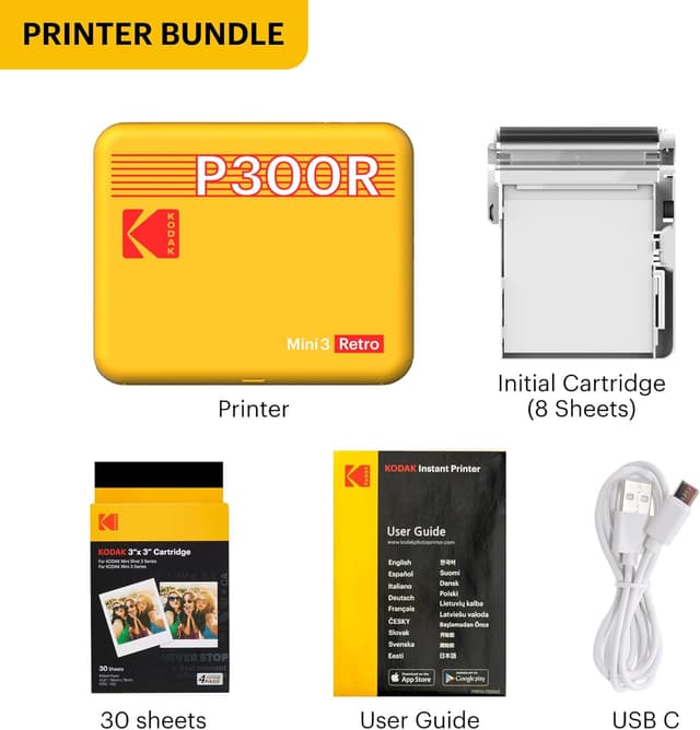 Detalle 2 de Kodak Mini 3 Retro 3x3 inch photo printer