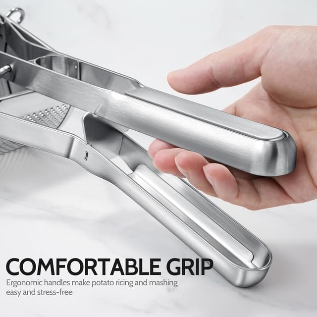 Detalle 2 de Stainless Steel Potato Ricer for Smooth, Fluffy Mash