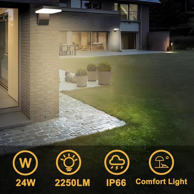 Detalle de Outdoor wall light 24W 2250lm IP66