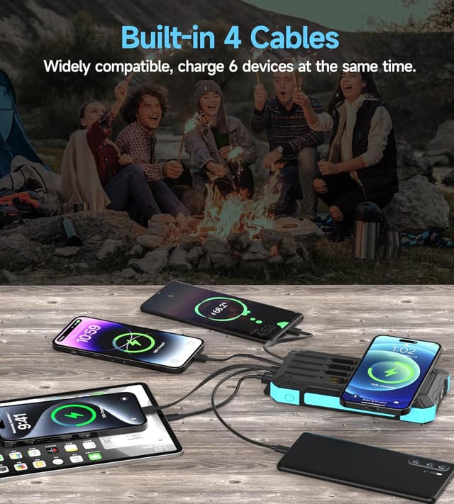 Thumbnail 1 de 56800mAh Batterie Externe Power Bank solaire 30W